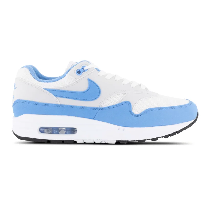 Men's wide - width sneakers for a comfortable fitMens Nike Air Max 1 White/University Blue