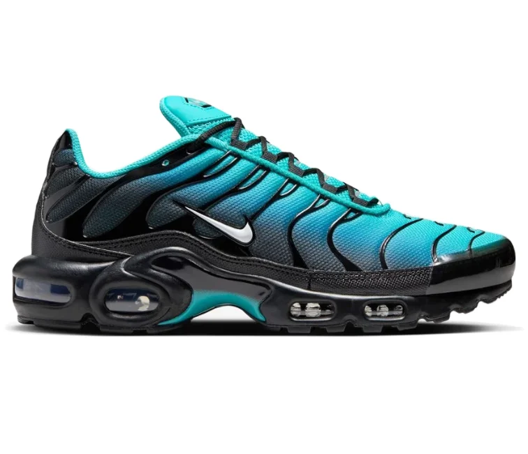 Men's leather - and - mesh combination sneakers for style and functionMen's Nike Air Max Plus TN (Aqua)