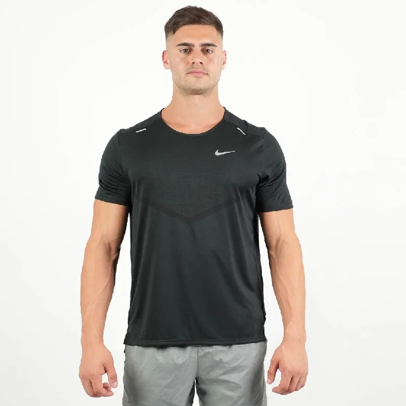 Men's fashion - forward sneakers with a unique tongue designMen's Nike Dri-Fit Rise 365 Running T - Shirt (Black)