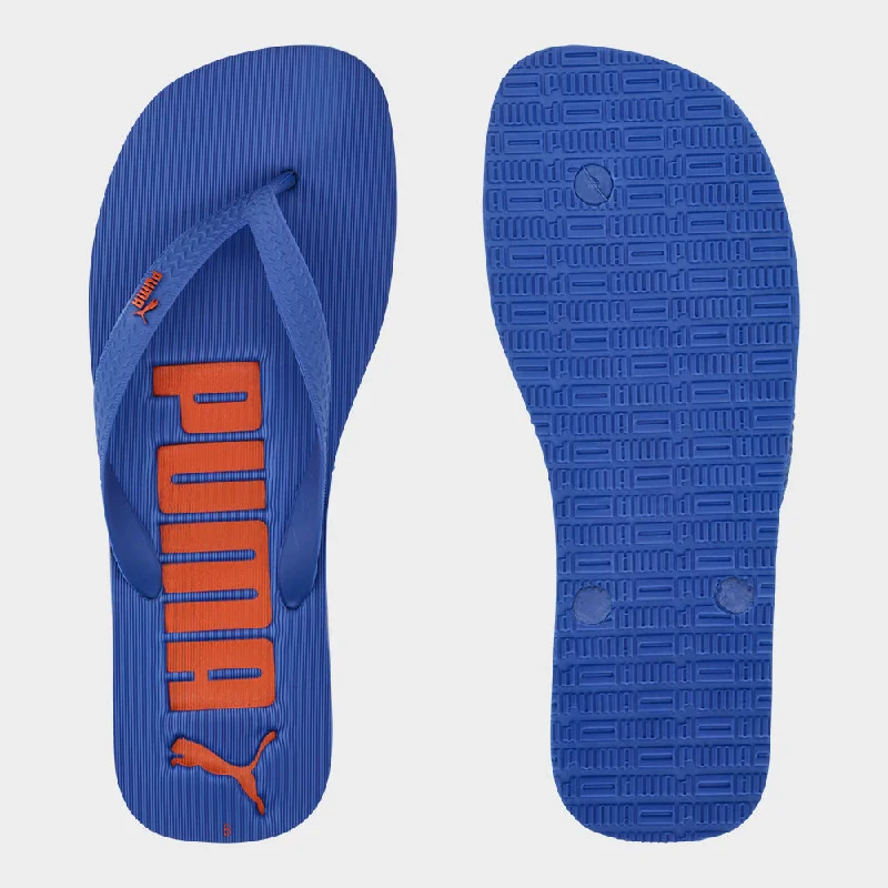 Men's retro - inspired basketball sneakers with a high - top designPuma Mens First Flip Ridge Zadp Thongs Blue/Orange _ 182156 _ Blue