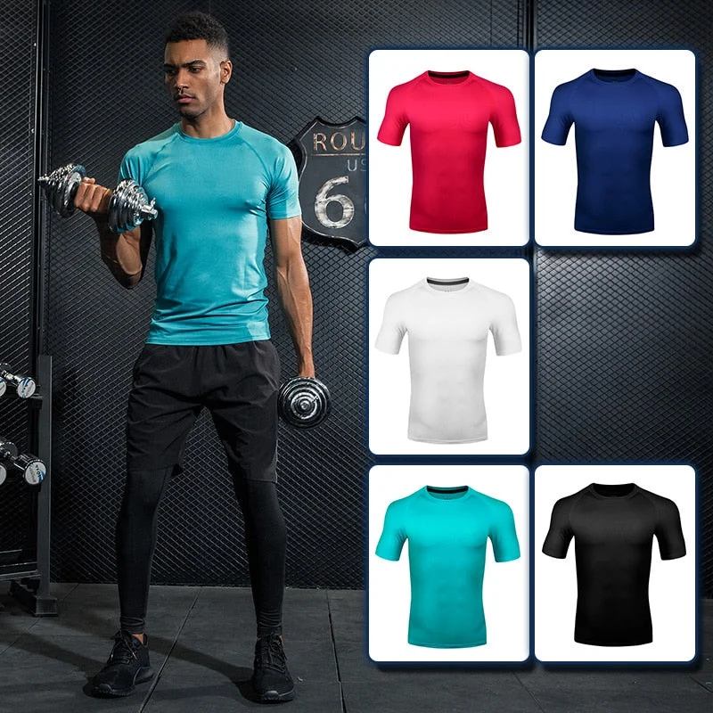 Men's classic - style sneakers with a modern twistMen's Sports Running Short Sleeve Quick Dry Training T-Shirt Men's Fitness Workwear Top T-Shirt