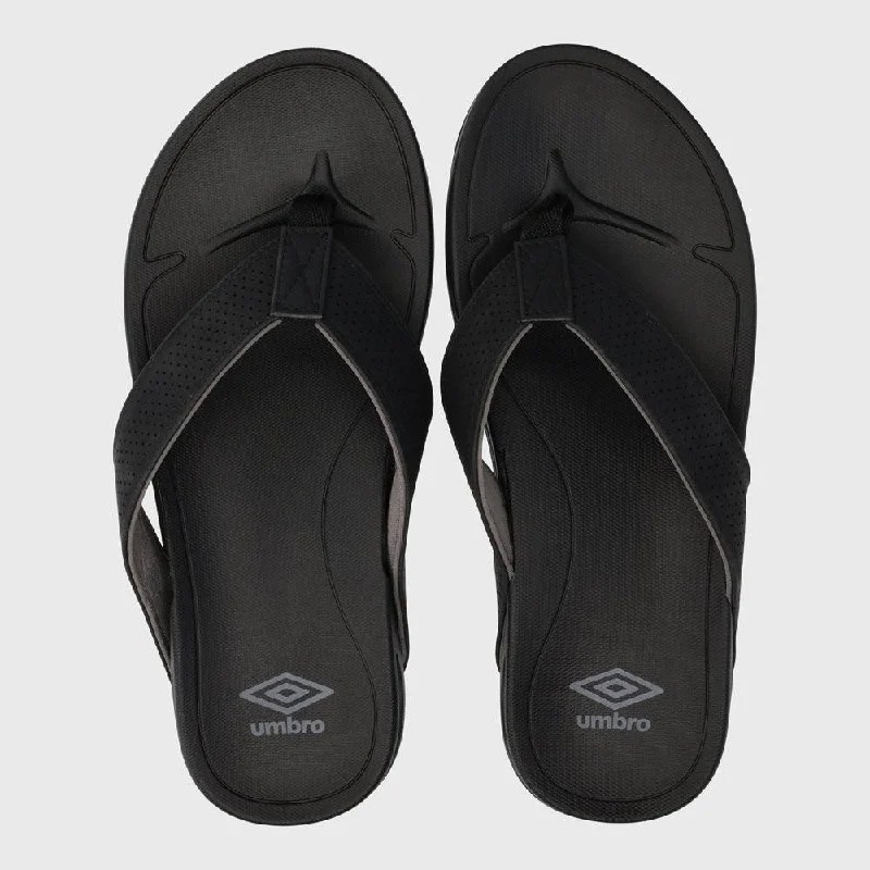 Men's sneaker collections based on popular cultureUmbro Mens Comfort Thong Sandals Black _ 182054 _ Black