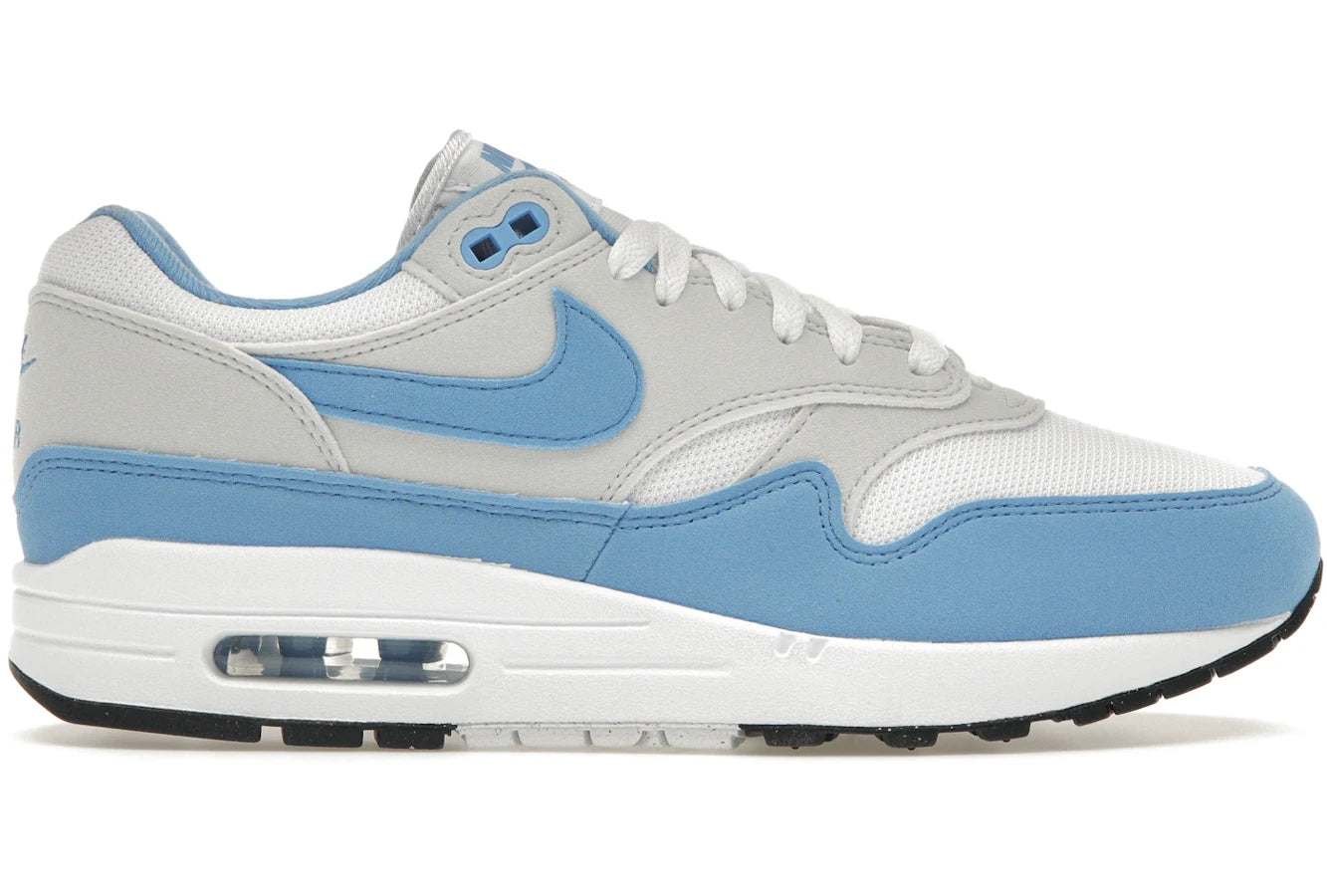 Men's wide - width sneakers for a comfortable fitNike Air Max 1 White University Blue