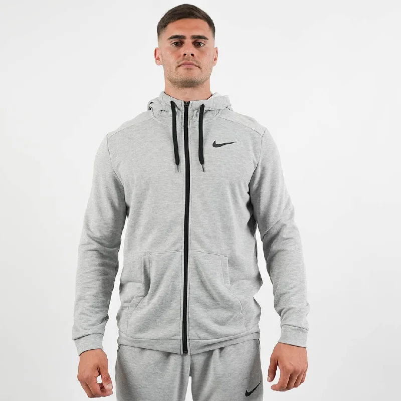 Men's fashion - forward sneakers with a unique tongue designNike Dri-Fit Full Zip Performance Hoodie (Black/Grey)