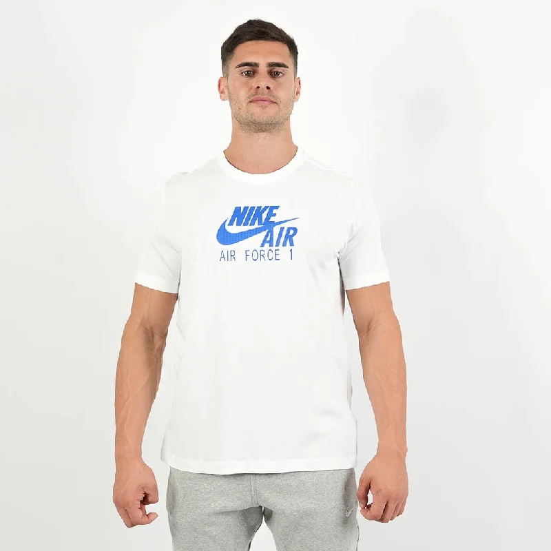 Men's sneaker collabs with famous designersMens Nike Air Force 1 Graphic T-Shirt (White/Blue)