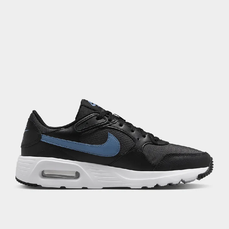 Men's casual leather sneakers with a distressed finishNike Mens Air Max Sc Sneaker Black/blue _ 181953 _ Black