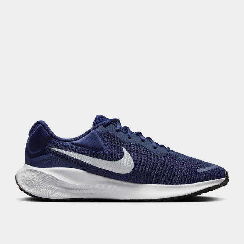 Men's minimalist sneakers with a simple designNike Mens Revolution 7 Sneakers Navy/white _ 181948 _ Navy