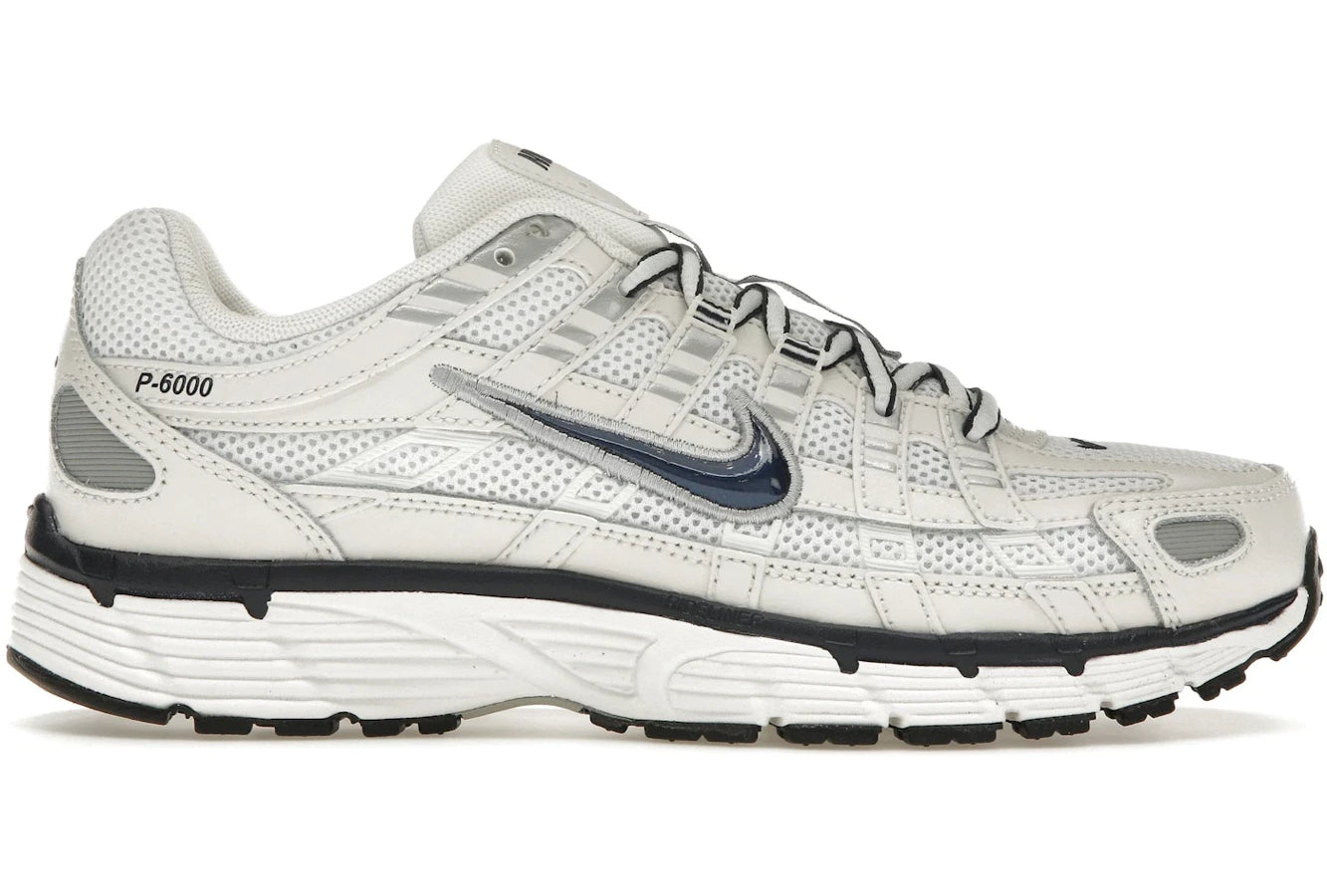 Men's high - performance basketball sneakers with air cushioningNike P-6000 Obsidian Summit White