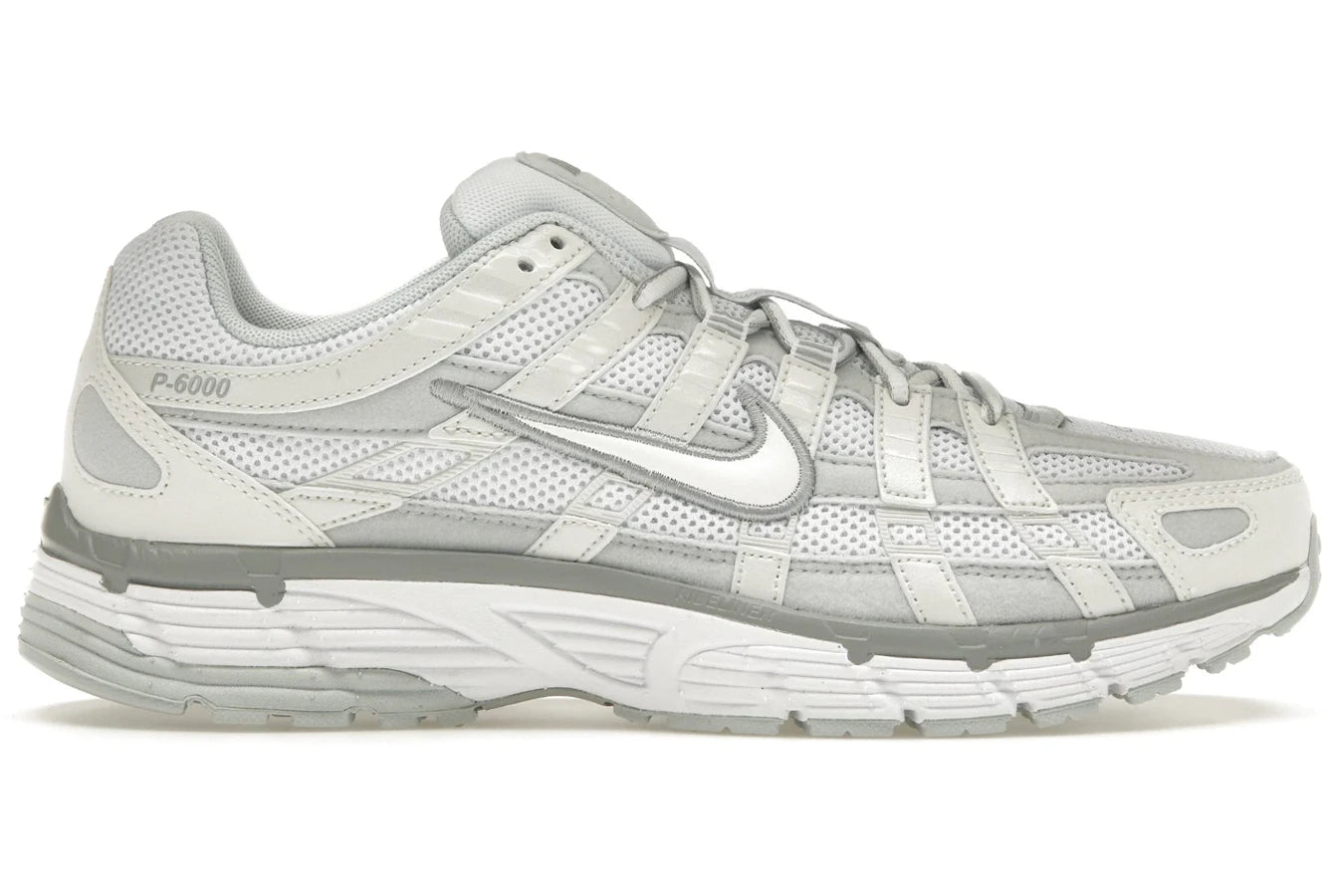 Men's casual leather sneakers with a distressed finishNike P-6000 Summit White Pure Platinum