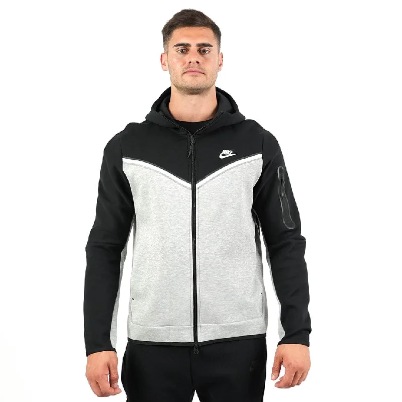 Men's classic - style sneakers with a modern twistnike Tech Fleece Full Zip Hoodie (Black/Grey) CHECK TITLE