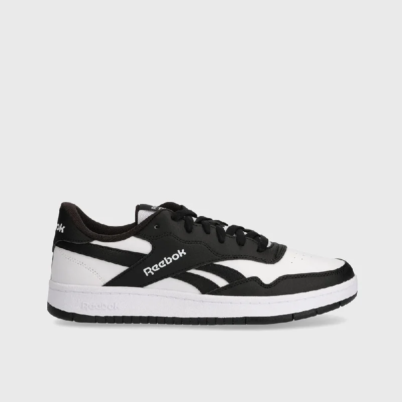 Men's slip - on sneakers with elastic side panelsReebok Mens BB1000 Sneaker White/black _ 183018 _ White