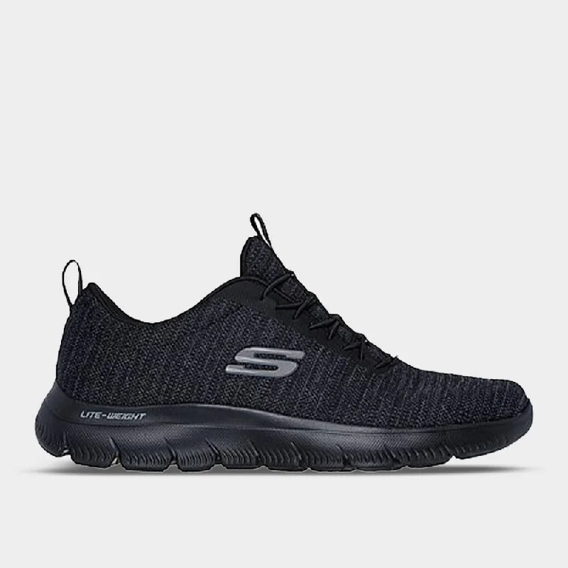 Men's waterproof hiking sneakers with a Gore - Tex liningSkechers Mens Summits Sneaker Black/black _ 182860 _ Black