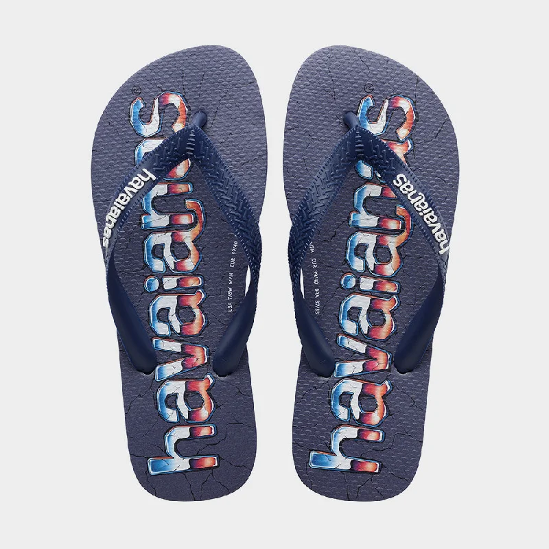 Men's wide - width sneakers for a comfortable fitHavaianas Unisex Top Logomania Sandal Navy/Multi _ 183488 _ Navy