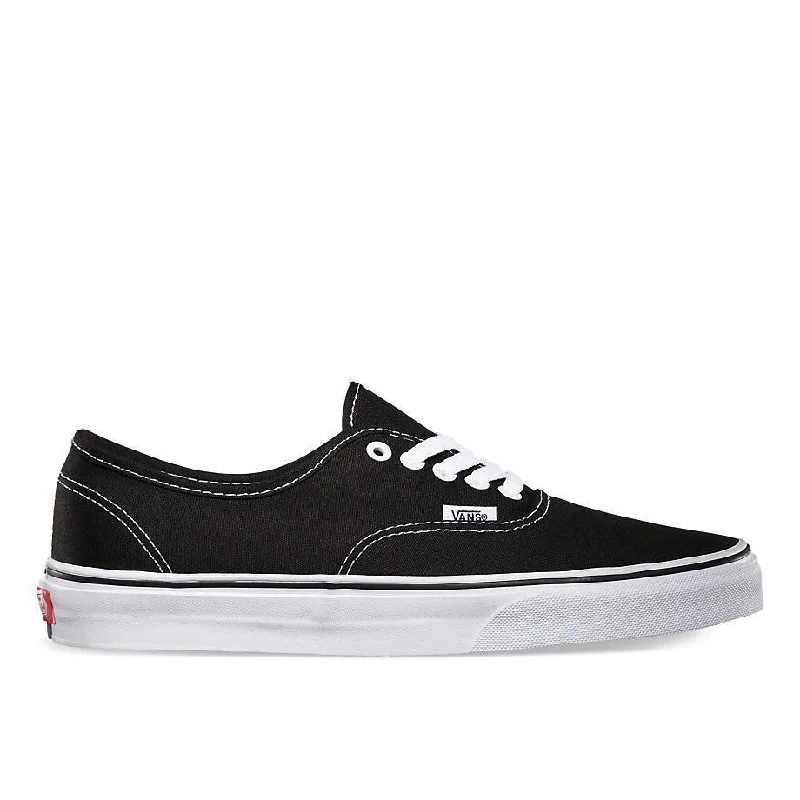 Men's slip - on sneakers with elastic side panelsAuthentic Black White