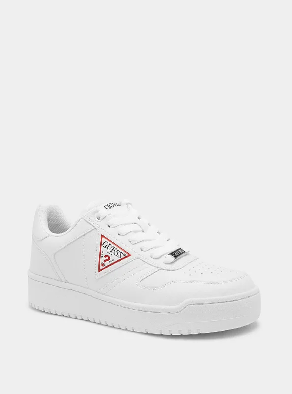 Men's sneaker collections based on popular cultureWhite Aveni Low-Top Sneakers