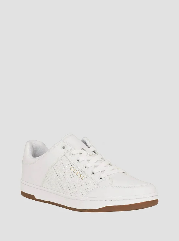 Men's lifestyle sneakers with a premium material constructionWhite Tempo Low-Top Sneakers