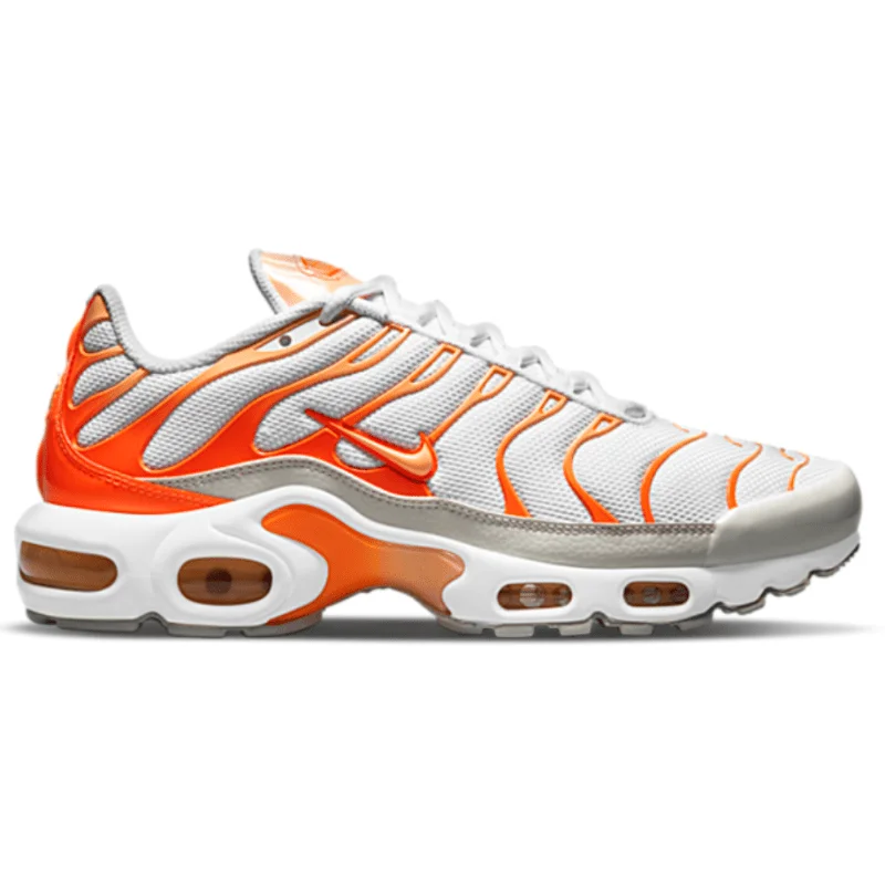 Men's affordable yet stylish sneakers for everyday wearWomen’s Nike Air Max Plus TN ‘White/Crimson Tint’ (Sunburn)