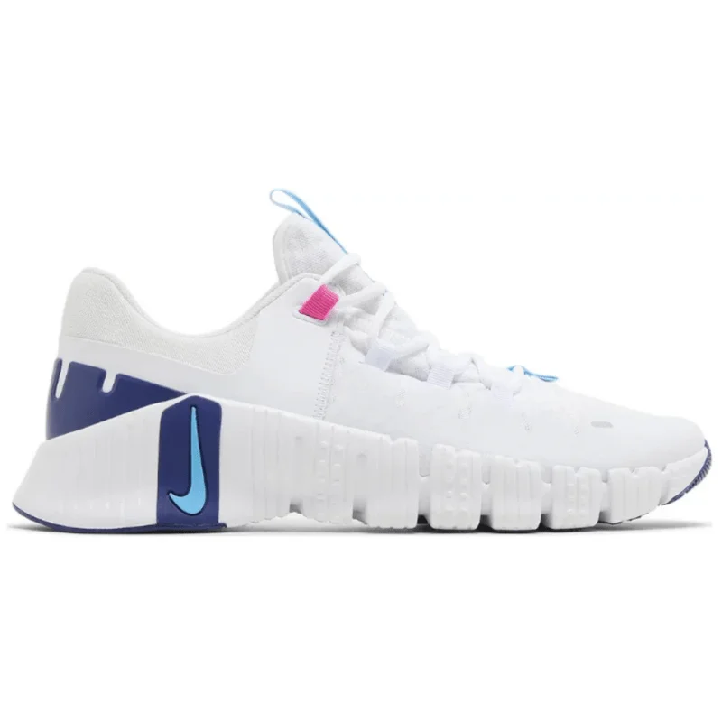 Men's high - end luxury sneakers with hand - stitched detailsNike Free Metcon 5 'White/Aquarius Blue'