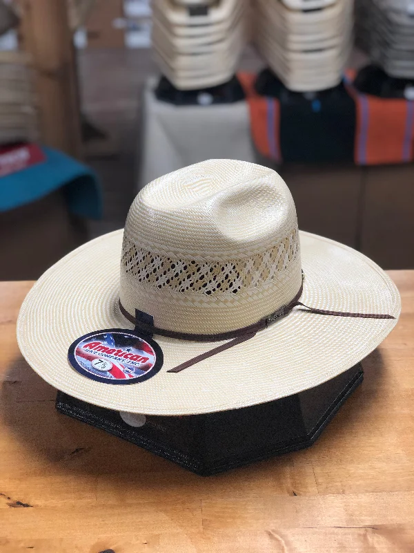 Men's western boots with a distressed leather finish for a rugged lookAmerican Hat Co. | 1022 4 1/4'' Straw Cowboy Hat