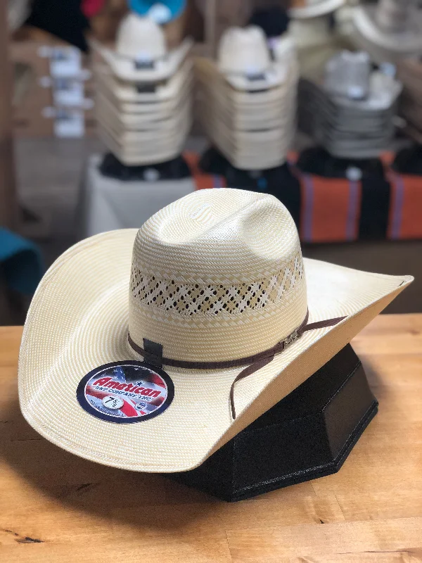 Men's western boots in a rich brown or black leatherAmerican Hat Co. | 1022 5'' Straw Cowboy Hat