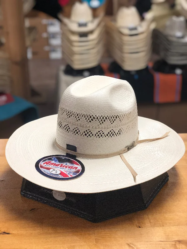 Men's western boots with a traditional western boot silhouette and a polished shineAmerican Hat Co. | 6800 Straw Cowboy Hat