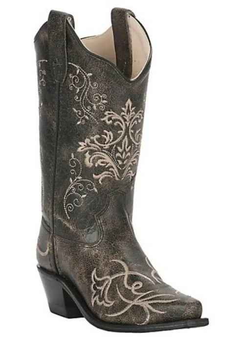 Men's western boots with a scalloped edge and a pull - on strapYouth - CF8222