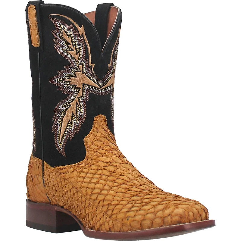 Men's western boots with a decorative inlay on the toe and heelDan Post Men's Dorsal Sea Bass Boot