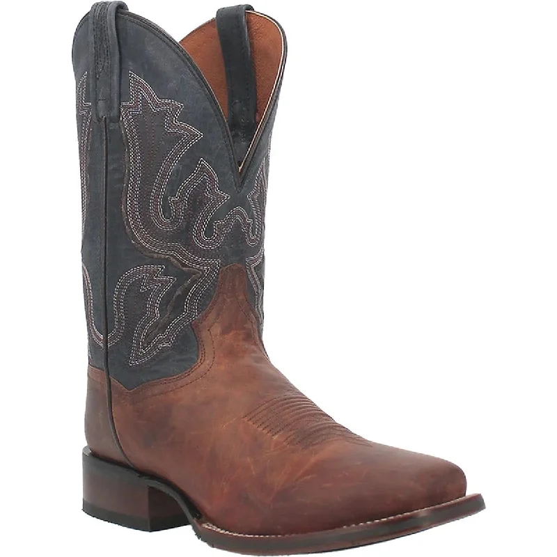 Men's western boots with a high - heeled design and a pointed toeDan Post Men's Winslow Genuine Leather Square Toe Boots - Brown