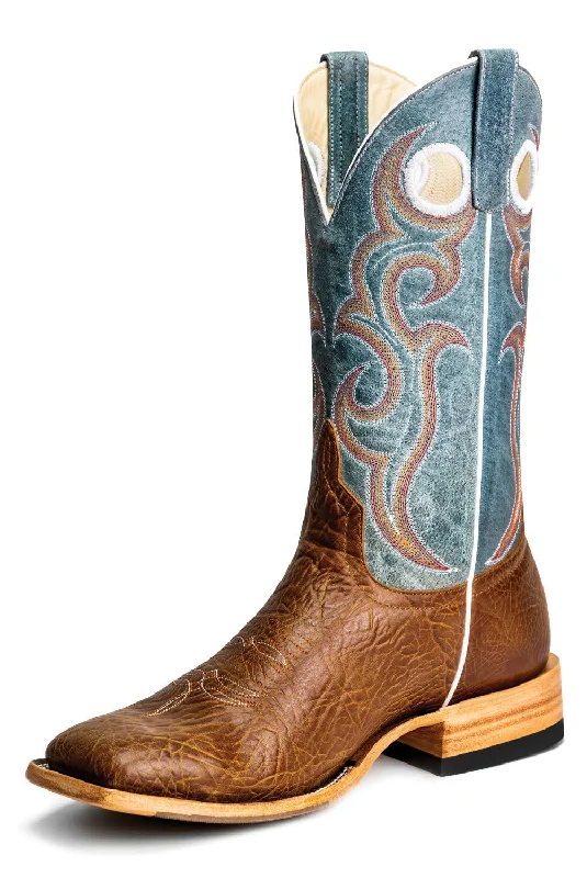 Men's western boots with a rubber sole for traction on various surfacesHorse Power Top Hand Collection Shrunken Shoulder Western Boot