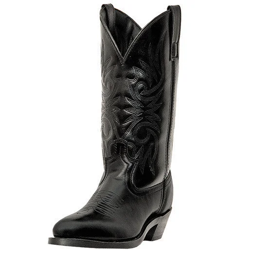 Men's western boots with a rubber sole for traction on various surfacesLaredo Paris Trucker (Black)