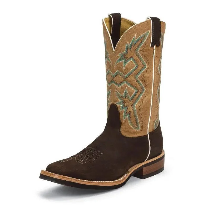 Men's western boots with a traditional western boot silhouette and a polished shineNocona Men's Roper Boot- Square Toe Rodeo Boot MD5330