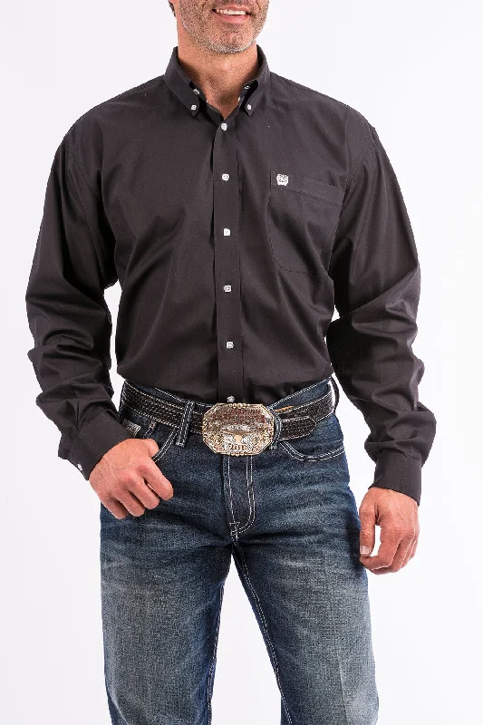 Men's western boots with a high - quality leather upper and a suede liningCinch  Black Classic Fit Men's Shirt