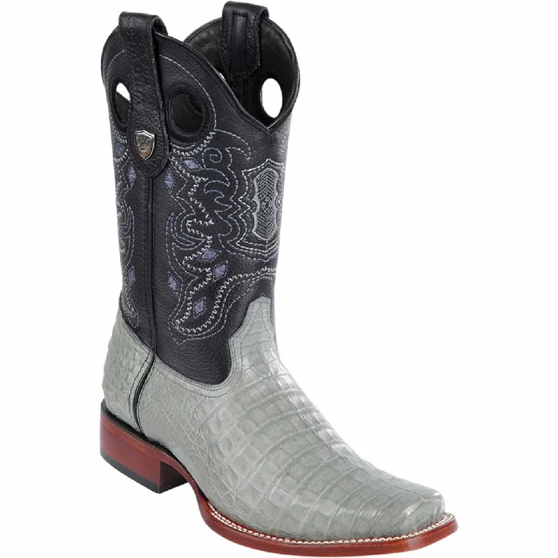 Men's western boots with a leather lining and a padded insoleMen's Wild West Caiman Belly Skin Rodeo Toe Boot 28188209