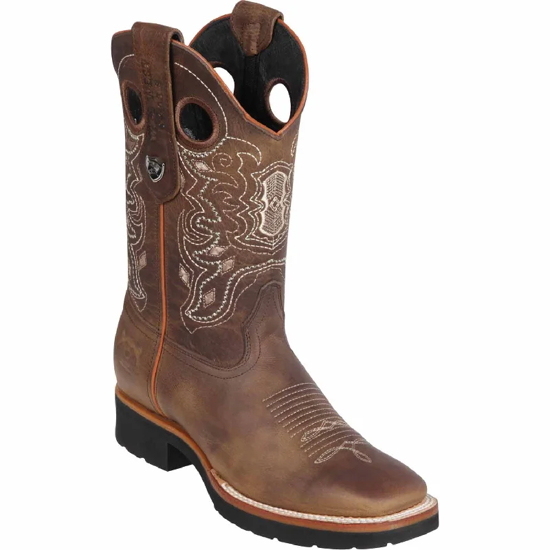 Men's western boots with a leather lining and a padded insoleMen's Wild West Genuine Leather Ranch Toe Boot 2823E9940