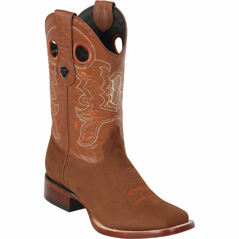 Men's western boots with a silver - toned hardware and accentsMen's Wild West Genuine Leather Ranch Toe Boot 28246350