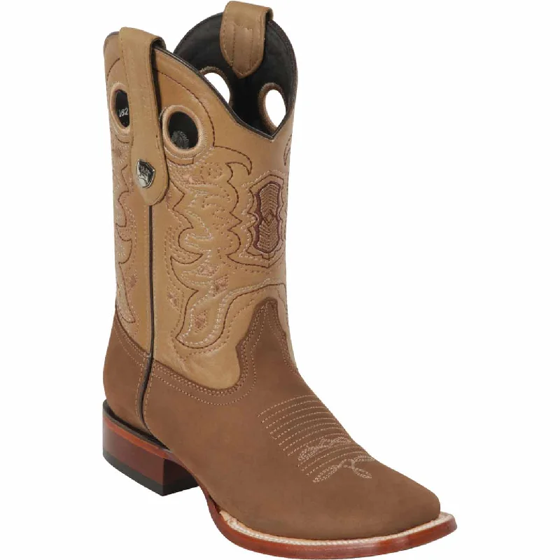 Men's western boots with a leather lining and a padded insoleMen's Wild West Genuine Leather Ranch Toe Boot 28246362