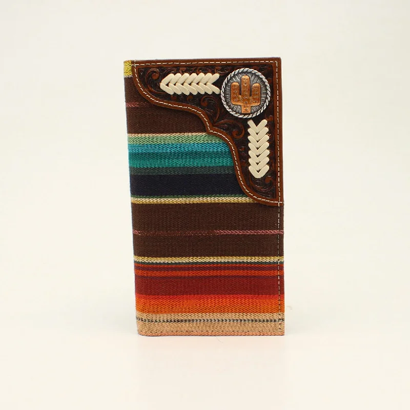 Western - style men's boots with intricate tooling and stitchingNocona Serape Cactus Rodeo Wallet