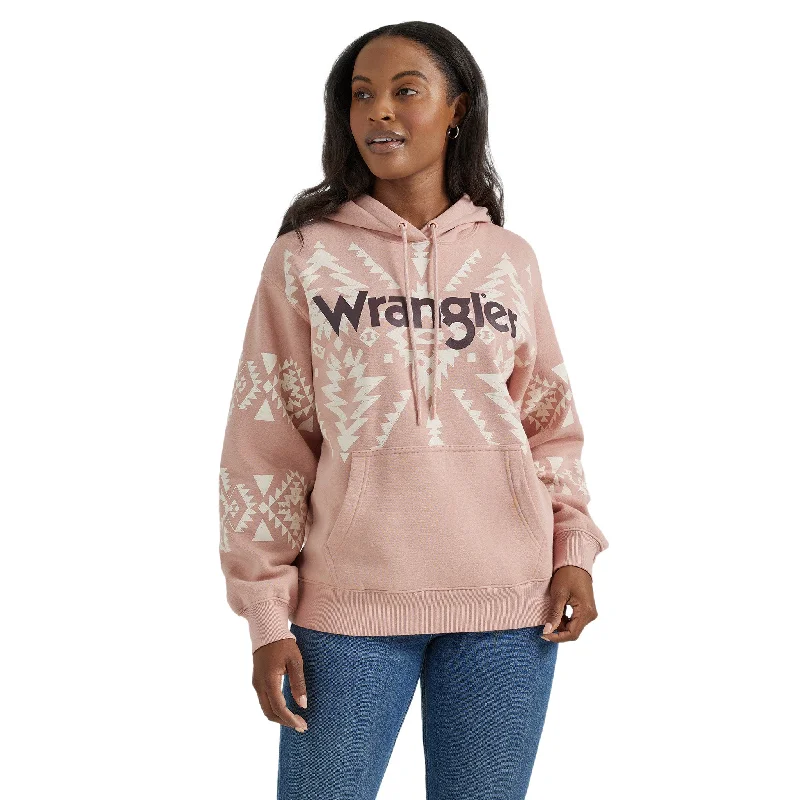 Men's western boots with a high - quality leather upper and a suede liningWrangler Women's Pink Aztec Hoodie