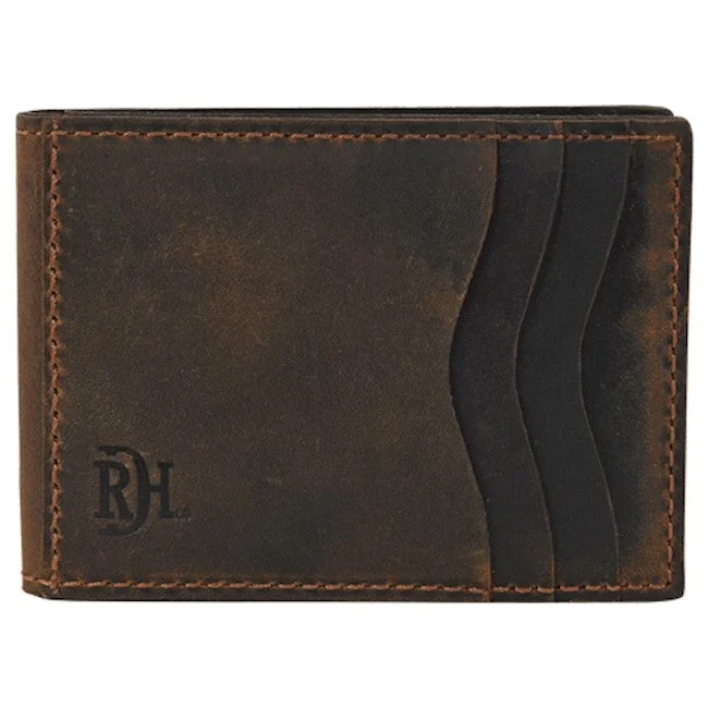 Men's genuine leather western boots with a snake - skin inlayRed Dirt Hat Co Men's Oiled Finish Bifold Card Case