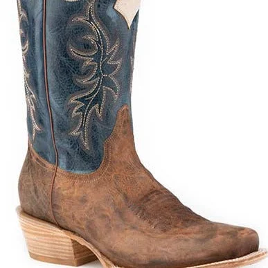 Men's western boots with a leather lining and a padded insoleRoper Men's Ride 'Em Cutter Western Boot