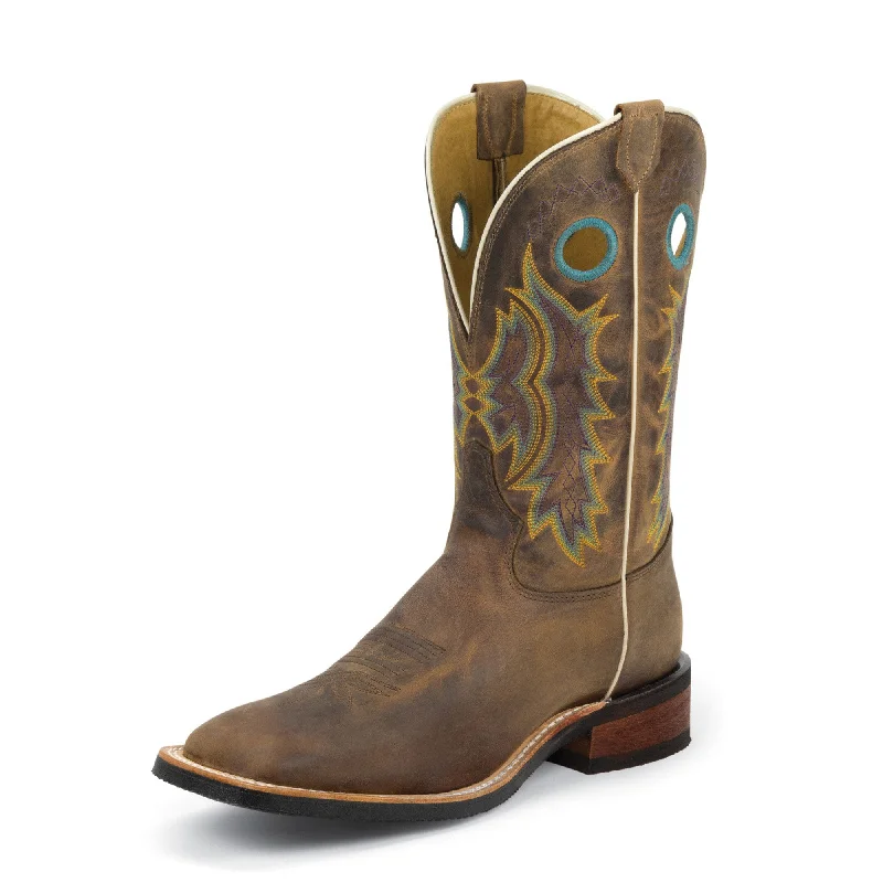 Men's western boots with a tooled leather design on the shaftTony Lama Creedance (Brown \ Suntan Century)