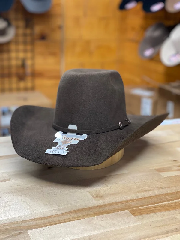 Alligator - embossed men's western boots for a bold statementTwister | Brown Austin 2X Felt Hat