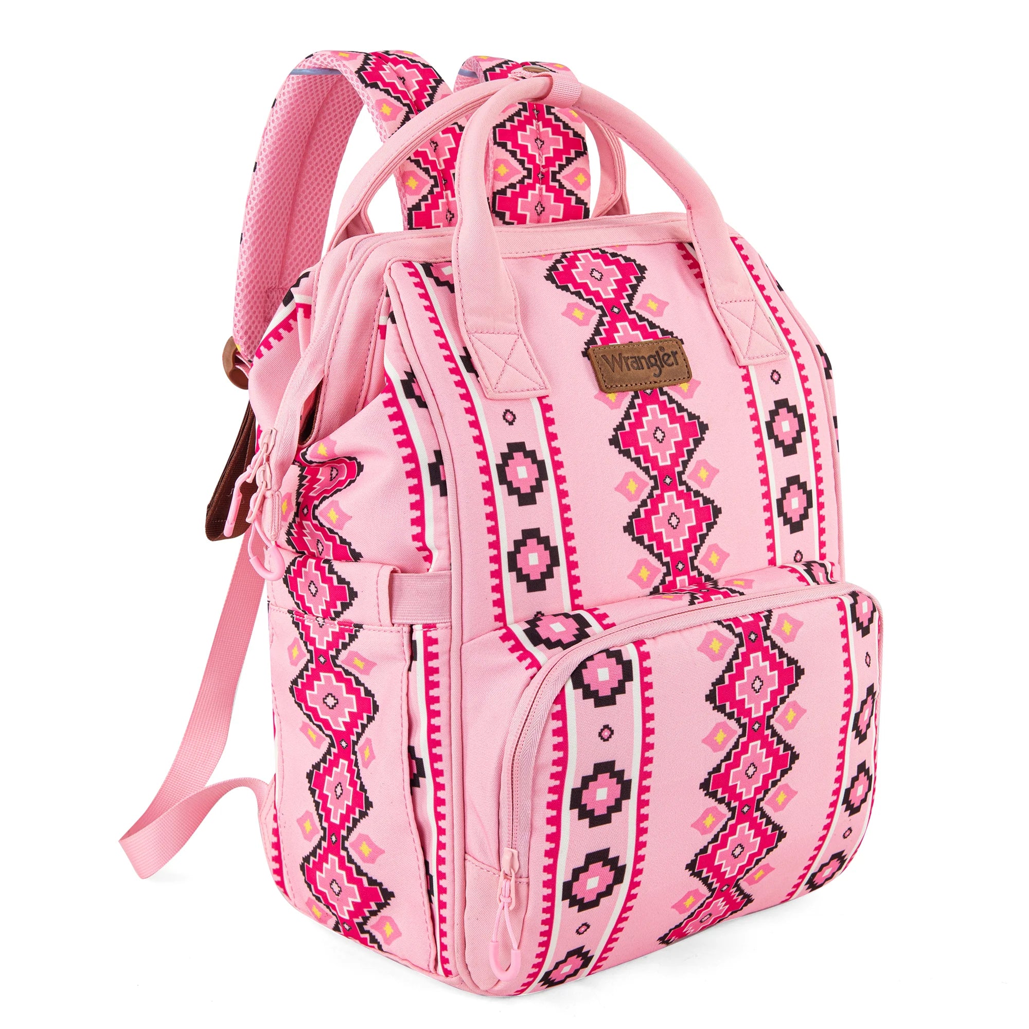 Men's western boots with a high - heeled design and a pointed toeMontana West Wrangler Aztec Printed Callie Backpack - Pink