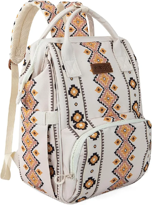 Men's western boots with a suede shaft and a leather soleWrangler Aztec Backpack in Tan  - Montana West