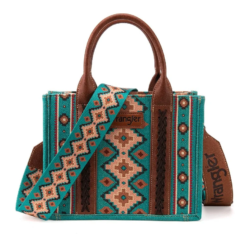 Men's western boots with a distressed leather finish for a rugged lookWrangler Tote in Turquoise - Montana West